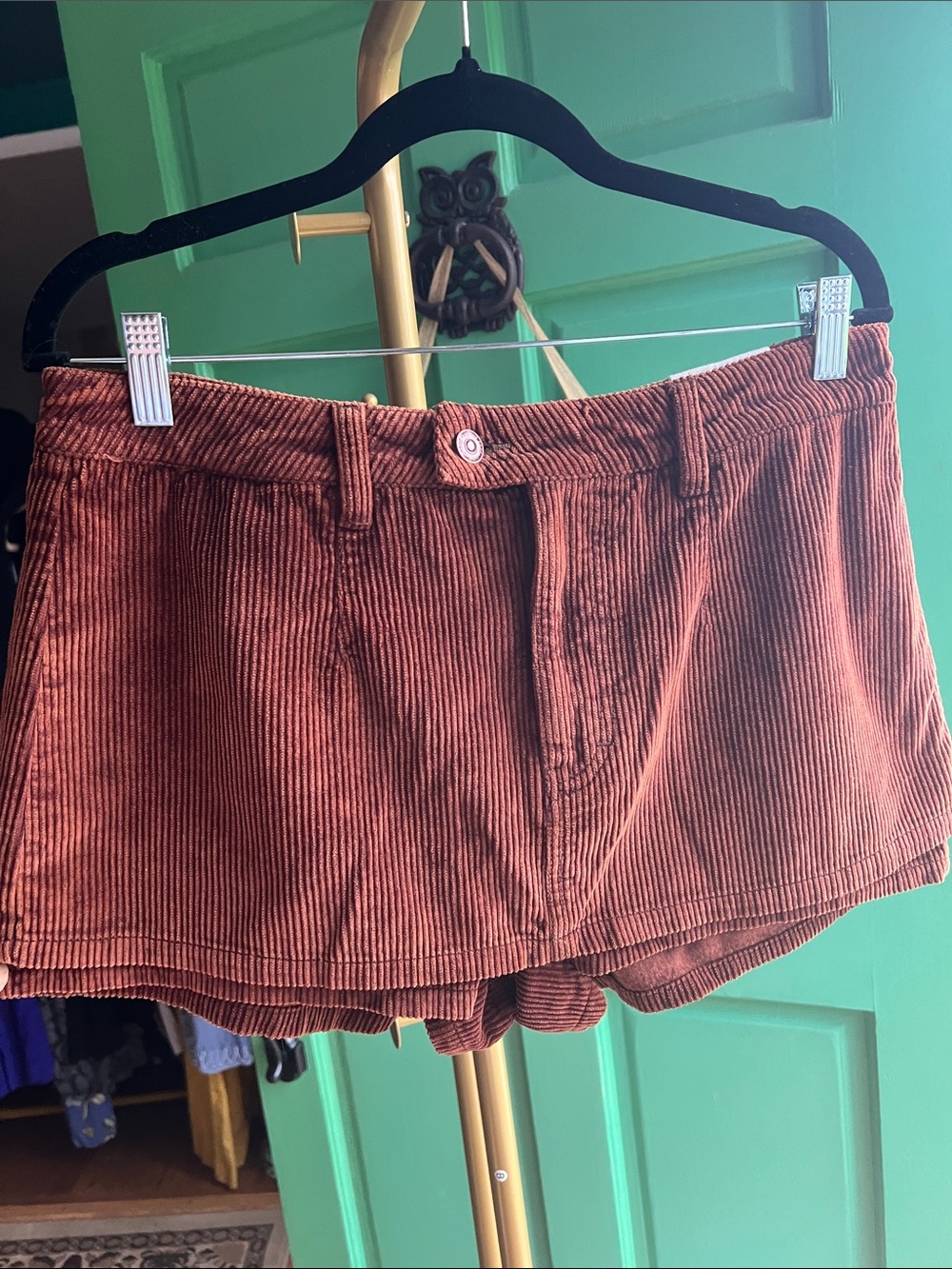 We The Free Gala-Vanting Corduroy mini skirt in Rust Brown🔥Size 30